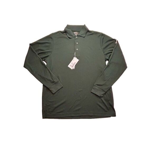 Core 365 Mens Dri-Fit Polo Shirt Moisture Wicking Anti Microbial Forest Green M - Picture 1 of 10
